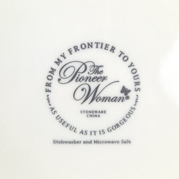 The Pioneer Woman Heritage Salad Plate Dessert Floral Farmhouse Retro 8.75"D 2pc - Picture 4 of 5
